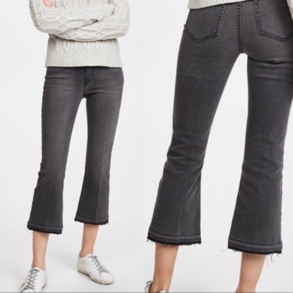 Serena L’Agence gray straight cropped jeans sz 24
